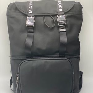 MICHAEL KORS LG FLAP NYLON BACKPACK